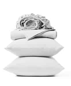 Juego de sábanas Coyuchi Crinkled Percale orgánicas, color