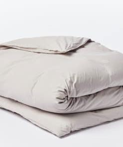 Cobertor de Edredón Orgánico Coyuchi Crinkled Percale, Gris