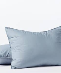 Funda de Almohada de Percale Arrugada Orgánica Coyuchi,