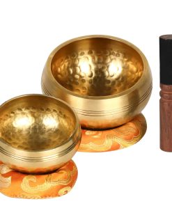 Set de 2 Cuencos Tibetanos Sonoros 9 cm y 11 cm Decoración