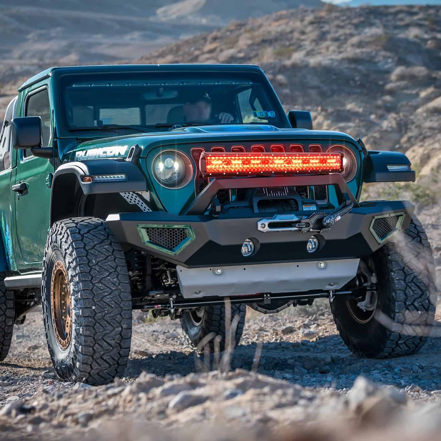 Barra de luz LED Nilight de 20 pulgadas Roja Triple Fila - Imagen 10