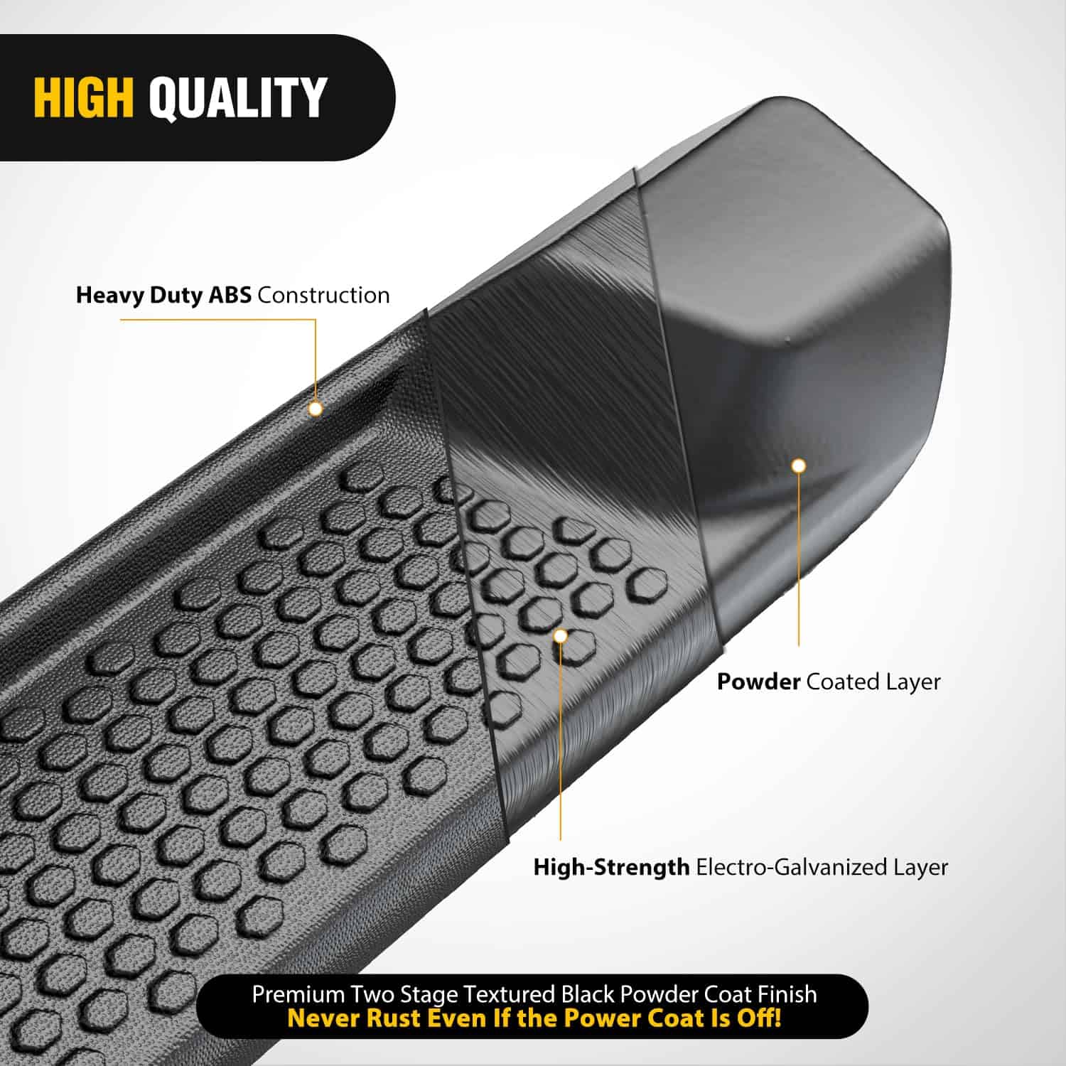 Estribos Nilight para Jeep Wrangler JL 2018 2019 2020 2021 - Imagen 6