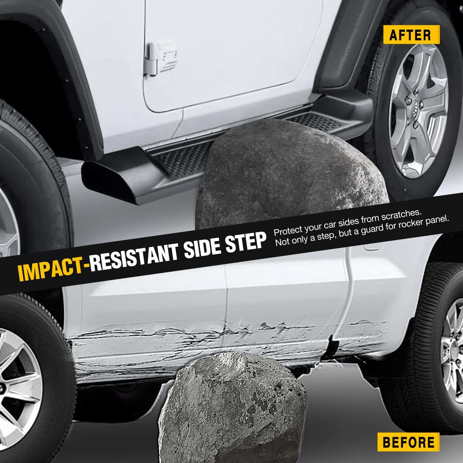 Estribos Nilight para Jeep Wrangler JL 2018 2019 2020 2021 - Imagen 7