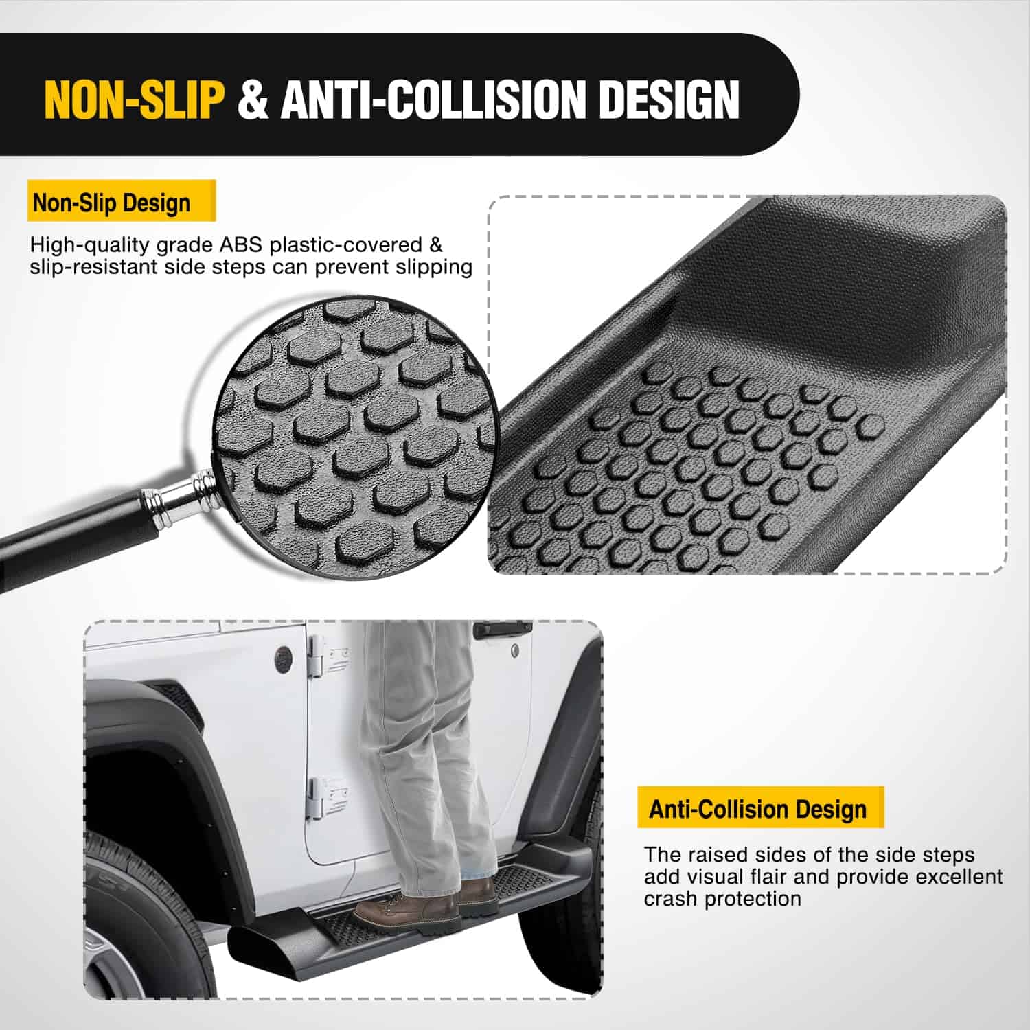 Estribos Nilight para Jeep Wrangler JL 2018 2019 2020 2021 - Imagen 5