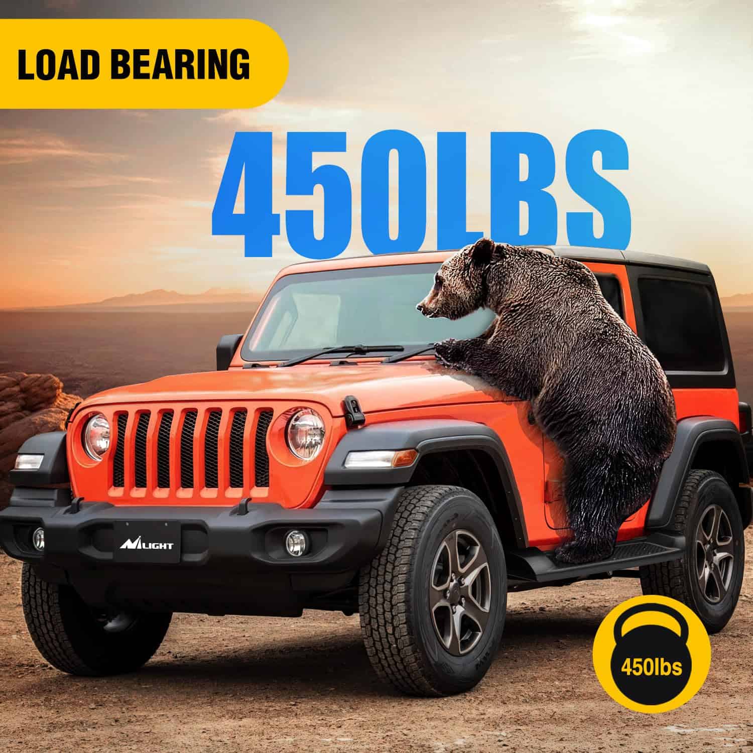 Estribos Nilight para Jeep Wrangler JL 2018 2019 2020 2021 - Imagen 8