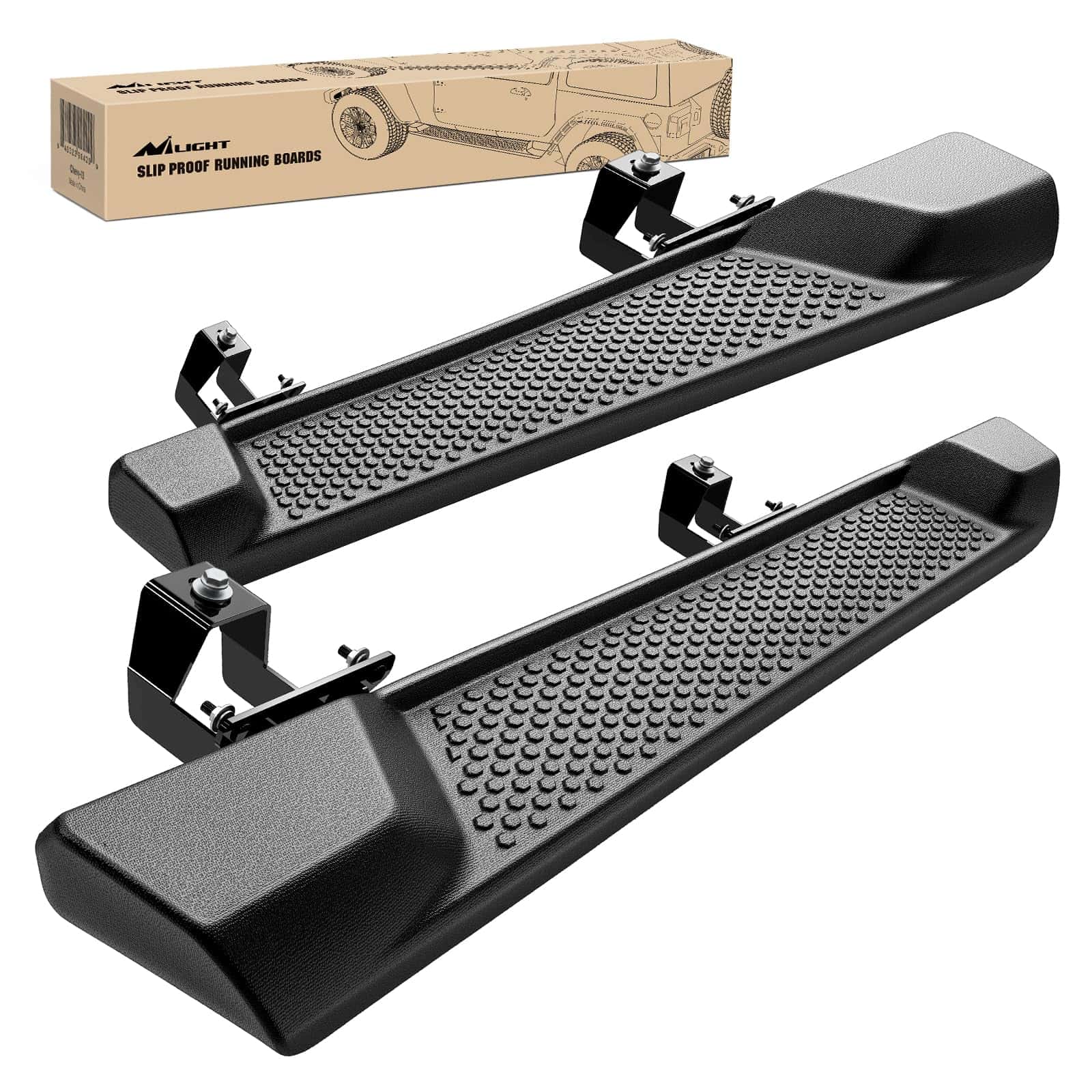 Estribos Nilight para Jeep Wrangler JL 2018 2019 2020 2021