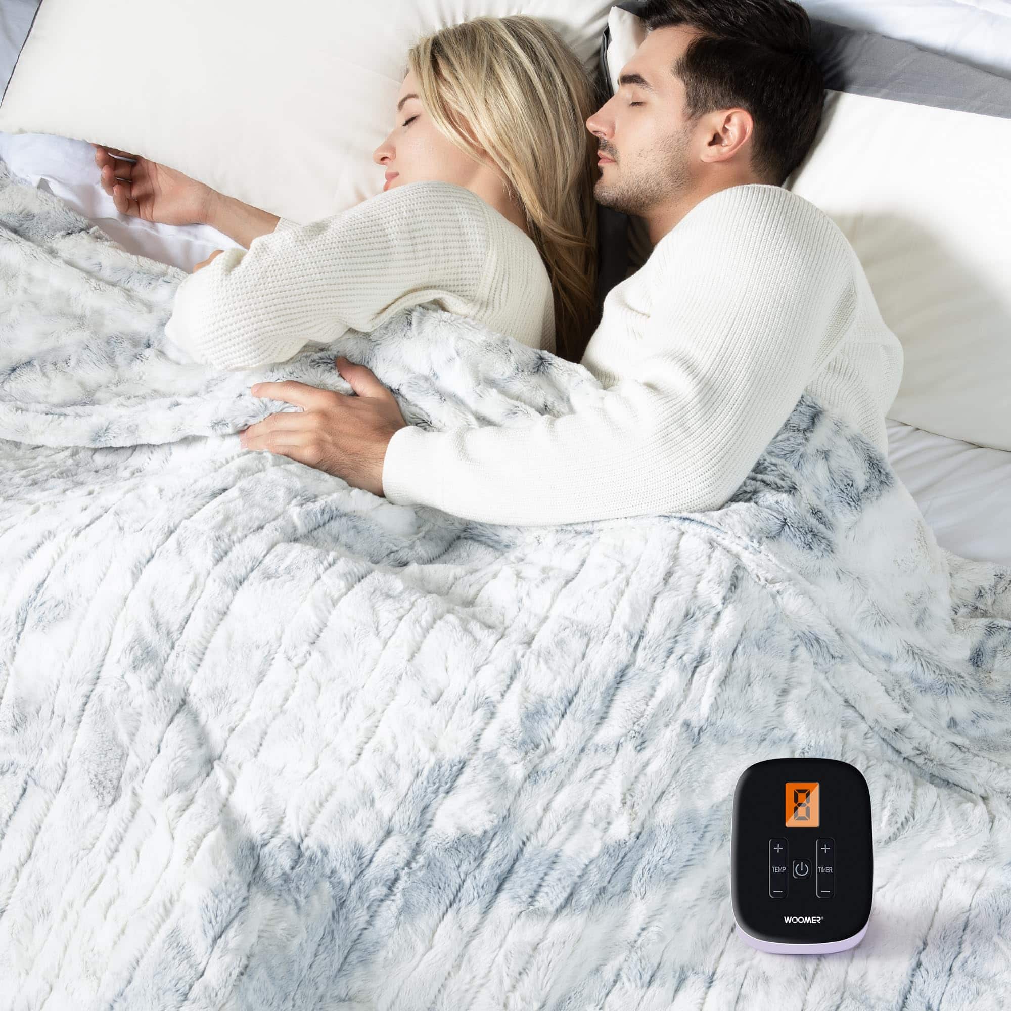 Manta Eléctrica Tamaño Twin WOOMER 77"x 84", Suave Cubierta