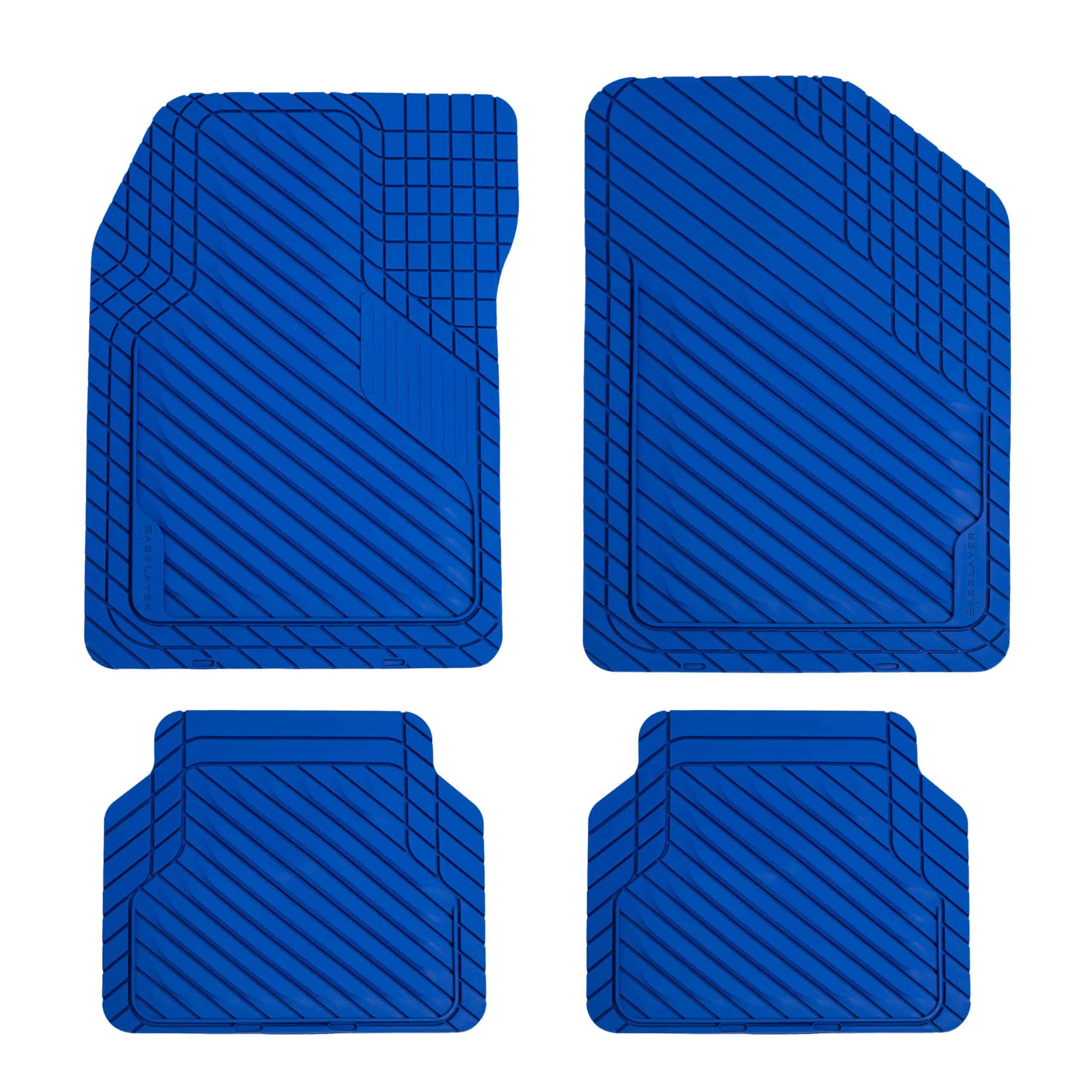BaseLayer Tapetes de Auto Cortables Color Azul Royal de 4
