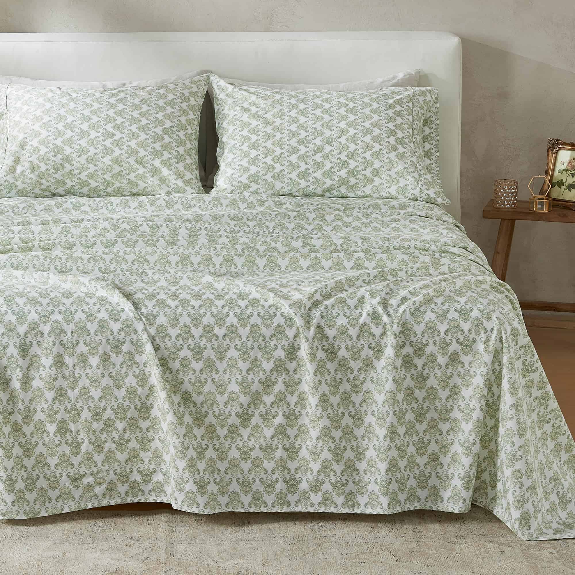 Juego de sábanas Vintage Comfort 100% algodón percal Full |