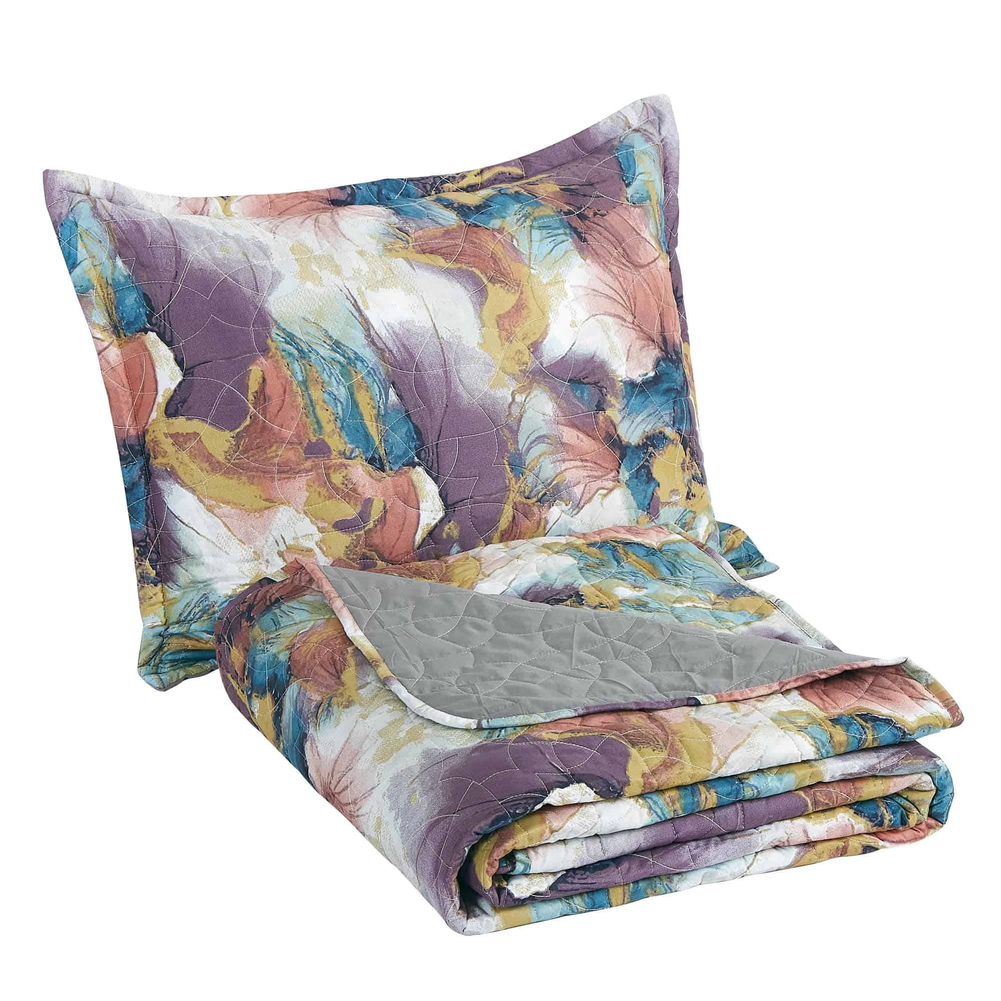 Juego de Colcha Floral Chezmoi Collection Passion de 3 - Imagen 10