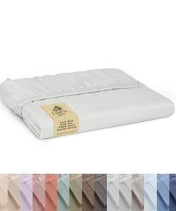 Sábana ajustable de algodón 100% percal, tamaño King, color