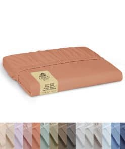 Sábana Ajustable 100% Algodón Percale de Casa Lino, Tamaño