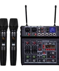 BOMGE 04E Mezcladora de Audio Karaoke, Mezclador de 4