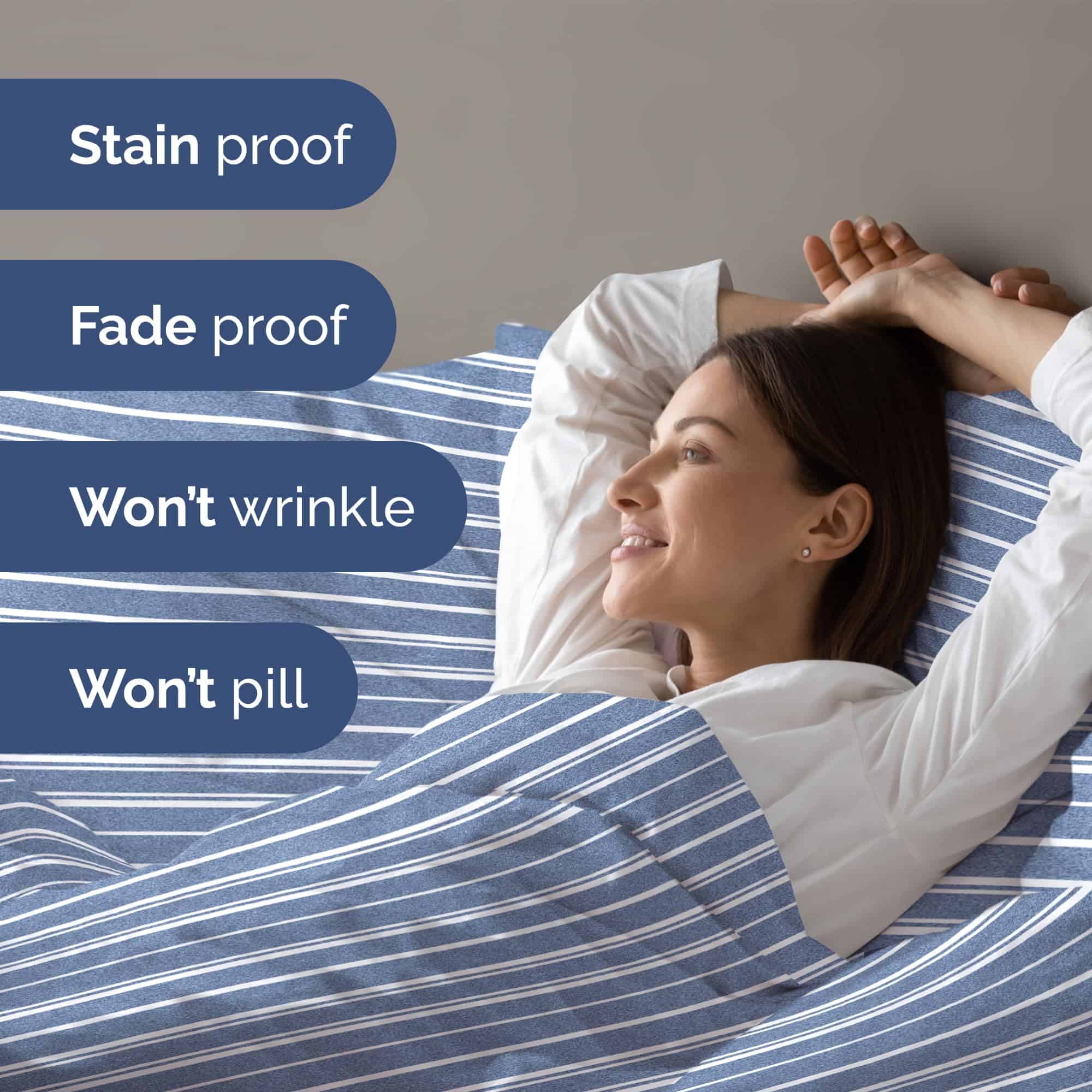 Juego de Funda de Edredón Tamaño King tamaño Cal - Extra - Imagen 6