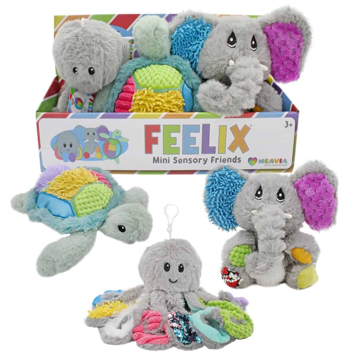 Set de regalo de peluches sensoriales MEAVIA (Set de 3);