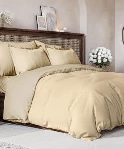 Set de Funda Nórdica Tamaño King Cal - Extra -Beige Jaspeado