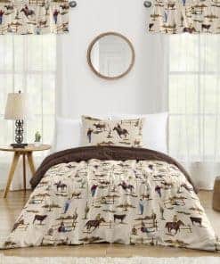 Set de Colcha Sweet Jojo Designs Western Cowboy Boy Twin