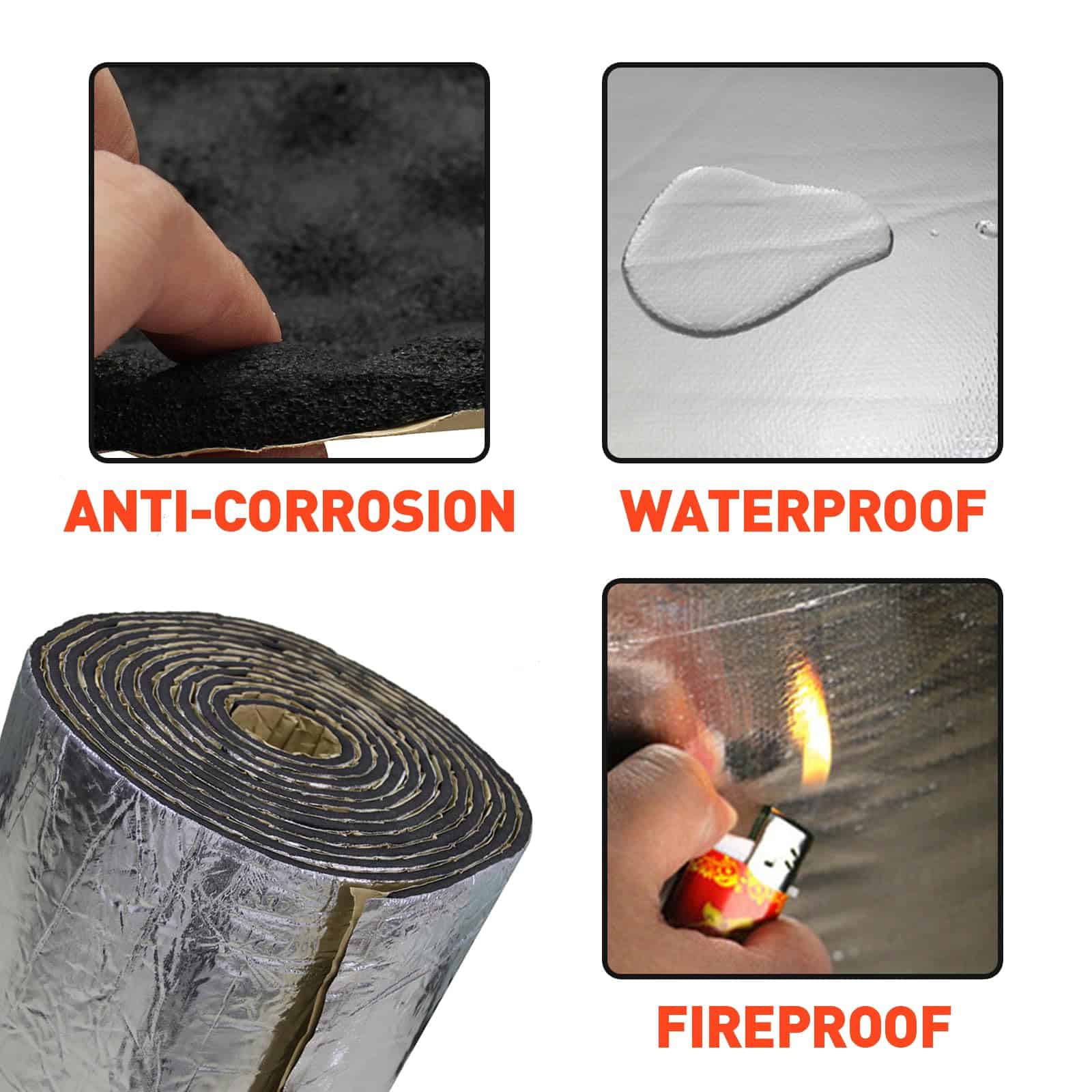 200mil 36.16 Sqft Aislante Acústico para Automóviles - Imagen 5