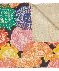 Manta de Retazos de Algodón Kantha del Hotel Taj 100% Hecha