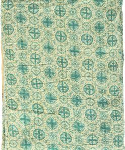 Cobertor de Acolchado Kantha 100% Algodón Hecho a Mano del