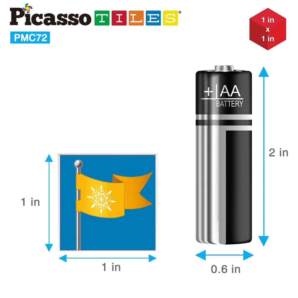 PicassoTiles Cubo Magnético Tema Invierno Hielo - Juego de - Imagen 9