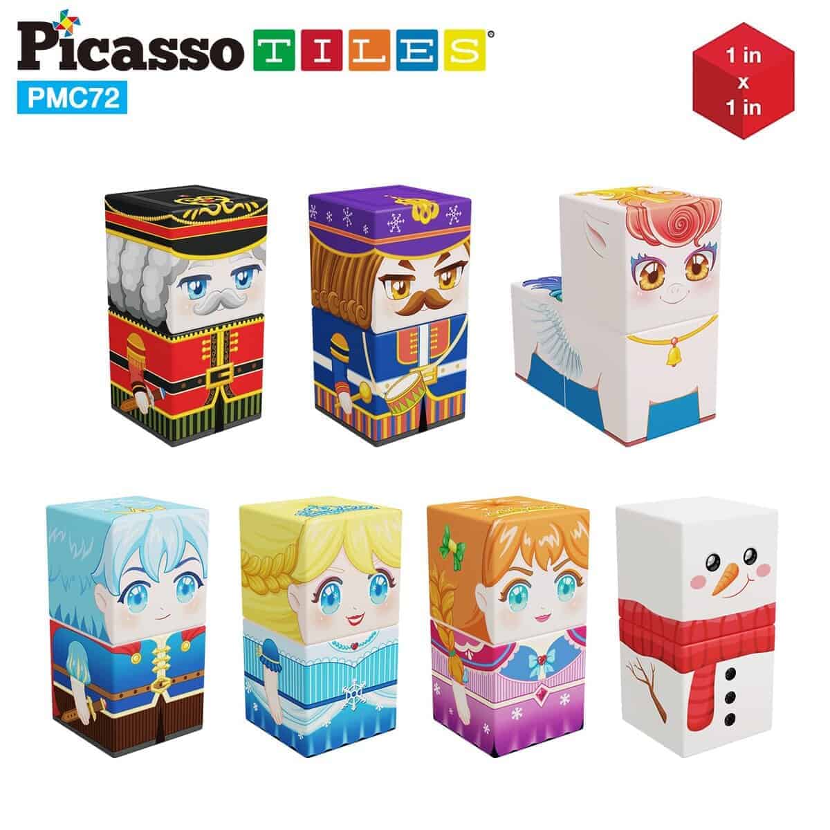 PicassoTiles Cubo Magnético Tema Invierno Hielo - Juego de - Imagen 6