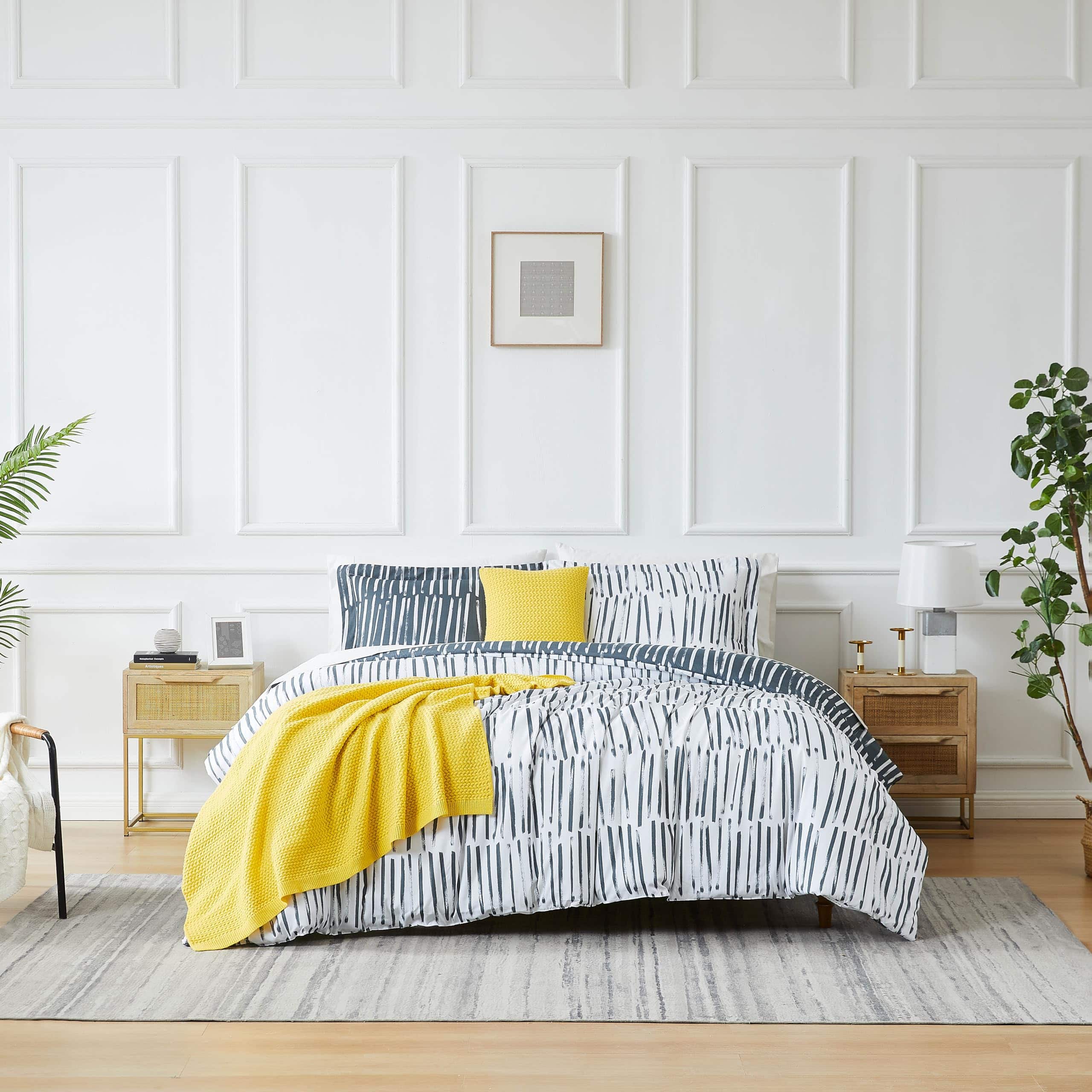 Juego de Edredón Reversible de 5 Piezas Tamaño