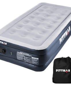 Colchón de Aire Twin Pittman con Bomba Incorporada - Negro