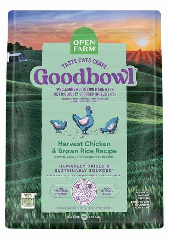 Open Farm Goodbowl Receta de Pollo y Arroz Integral para