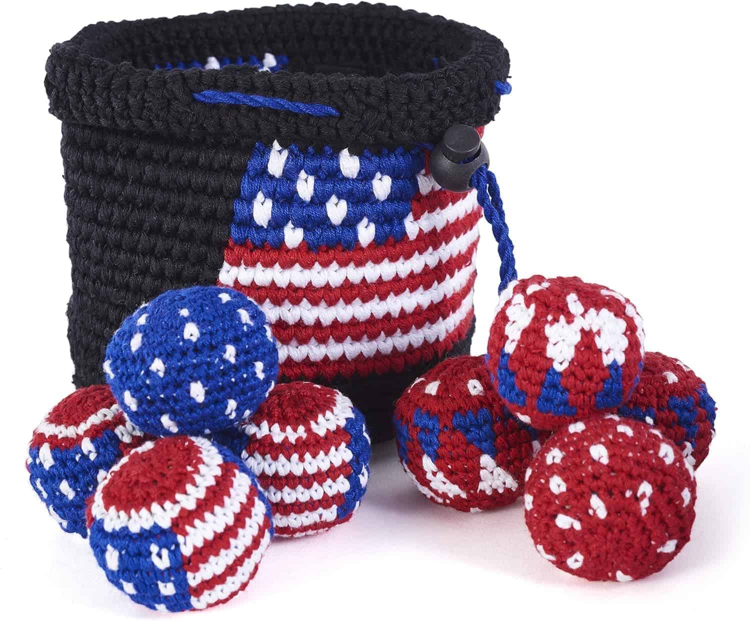 Juego de Mini Canasta Buena ONDA Hacky Sack - Kit de