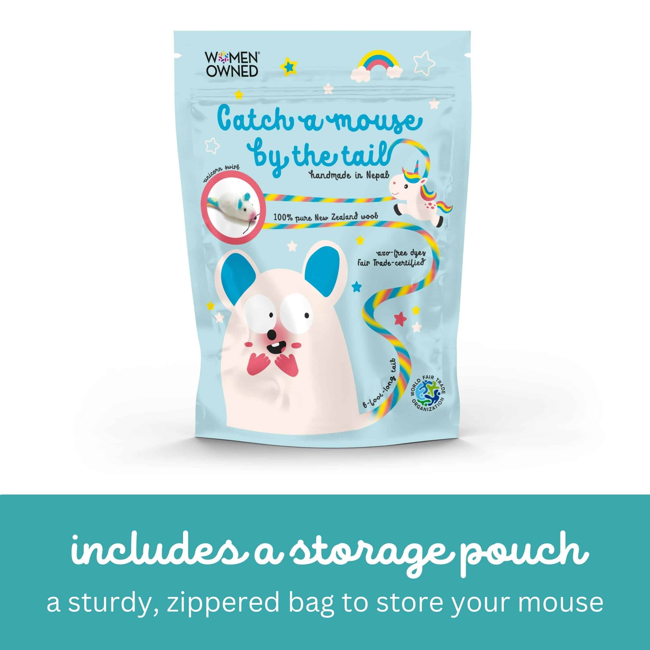 Juguete para gatos Catch a Mouse by The Tail de lana con - Imagen 6