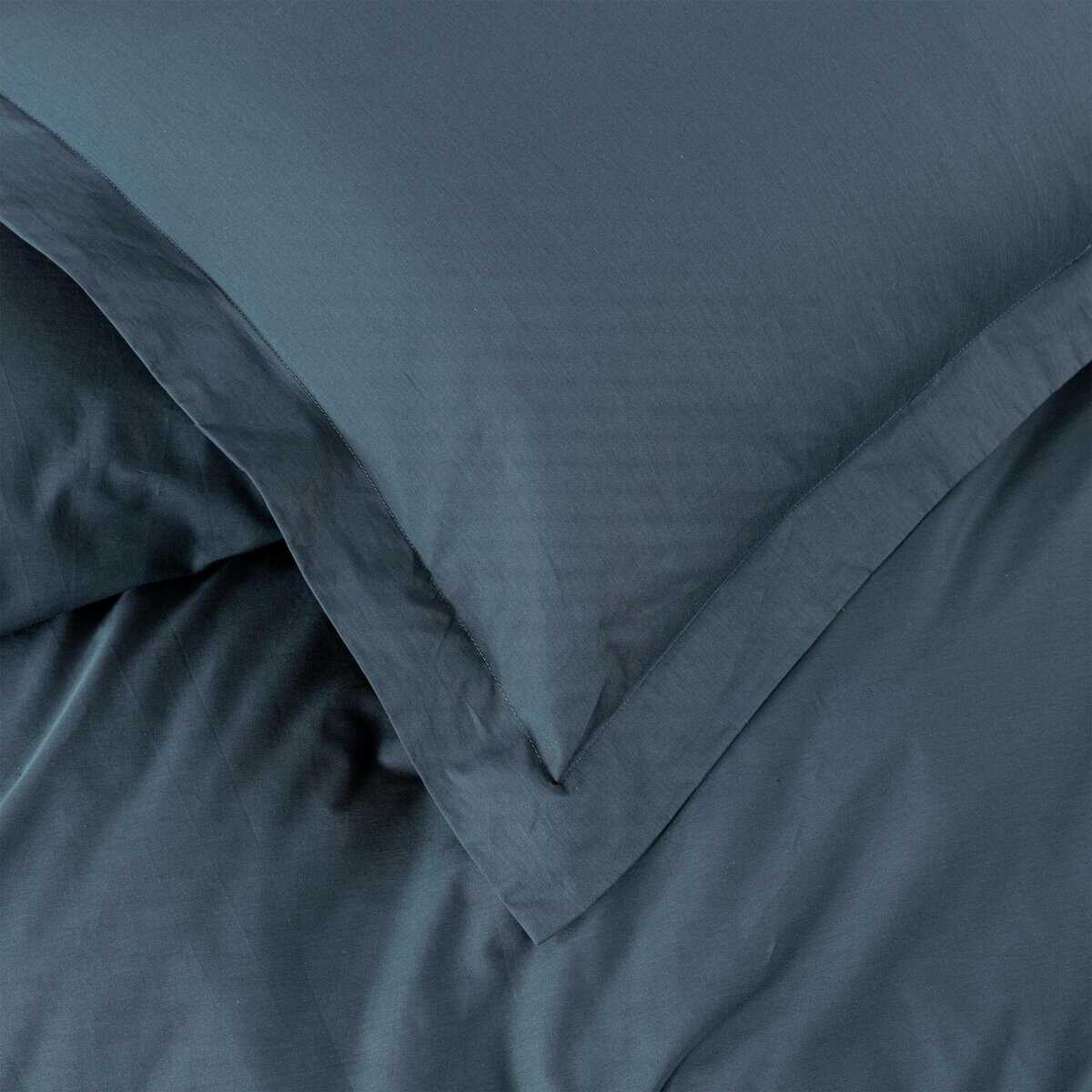 Chezmoi Collection Solid China Blue Juego de Funda Nórdica - Imagen 5