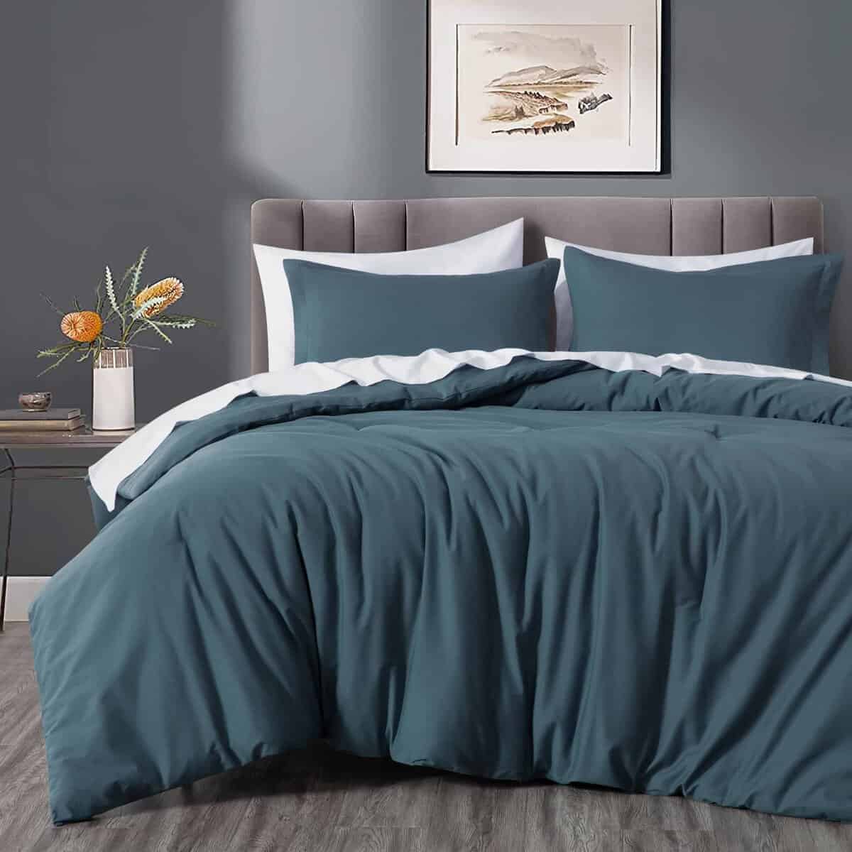 Set de Edredón de Algodón Sólido Chezmoi Collection, Tamaño - Imagen 3