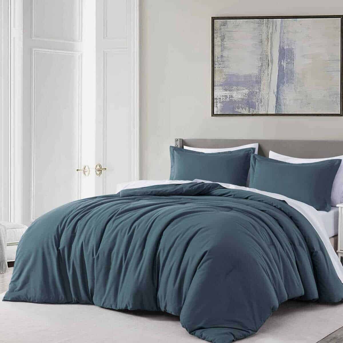 Set de Edredón de Algodón Sólido Chezmoi Collection, Tamaño