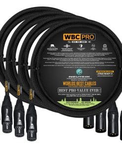 4 Unidades - 2 Pies - WBC-PRO-Quad Cable Estrella-Cuádruple