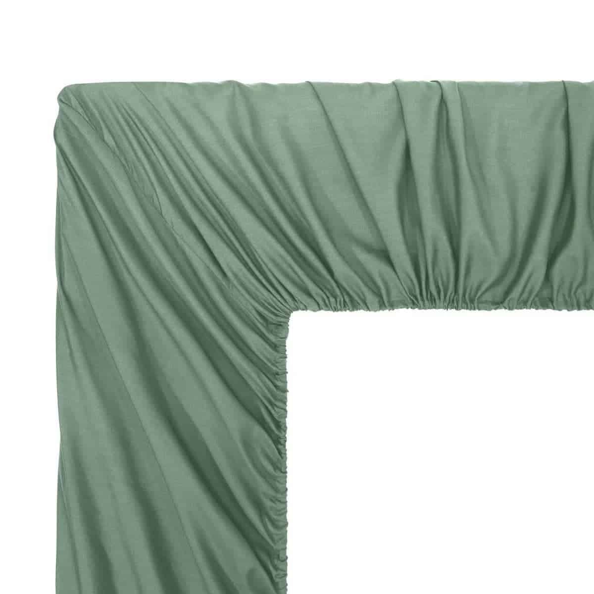 Juego de Sábanas de Franela de Algodón de 250TC Color Verde - Imagen 9