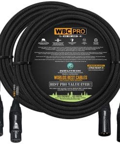 2 Unidades - 25 pies - Cable WBC-PRO-Quad Ultra-Silencioso