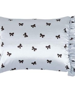 Funda de Almohada de Satén Bella Sleep + Spa -Lazos