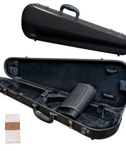 Estuche de violín con forma clásica de fibra de vidrio duro