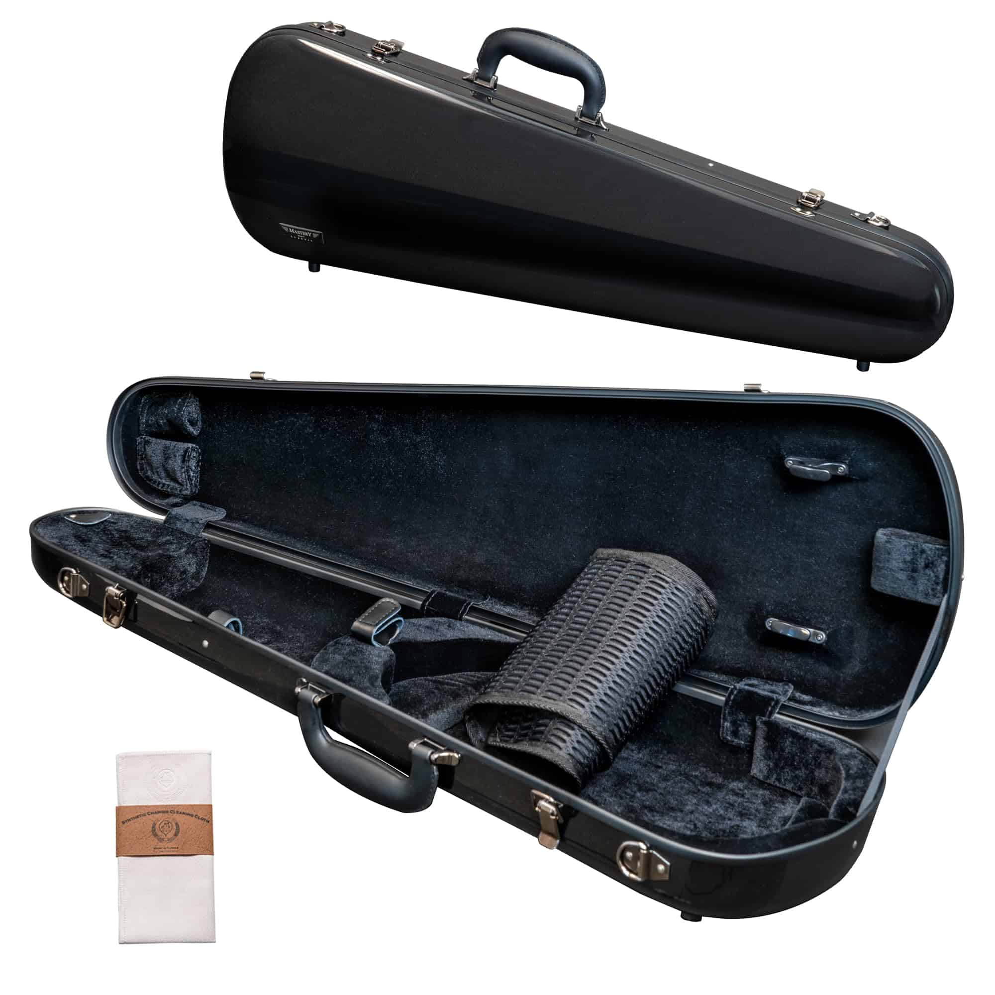 Estuche de violín con forma clásica de fibra de vidrio duro