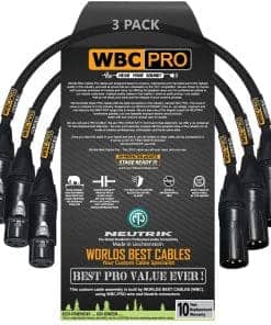 3 Unidades - 1 Pie - Cable WBC-PRO-Quad Ultra-Silencioso