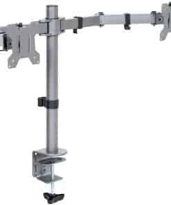 Soporte de escritorio para dos monitores VIVO, resistente y