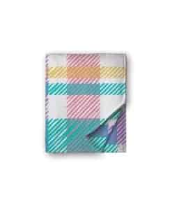 Manta de tiro acogedora de poliéster súper suave Plaid