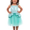Vestido de princesa Tutú Teal de Little -Teal
