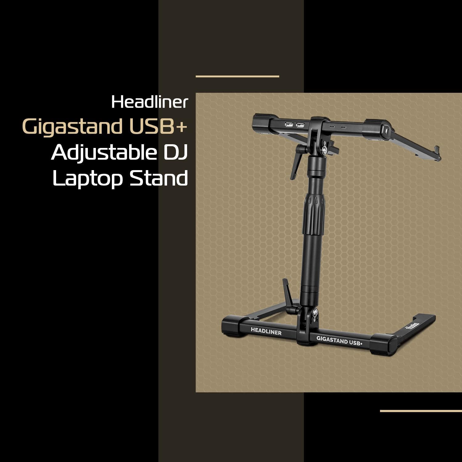 Headliner Gigastand USB+, Soporte Ajustable para Laptop de - Imagen 3