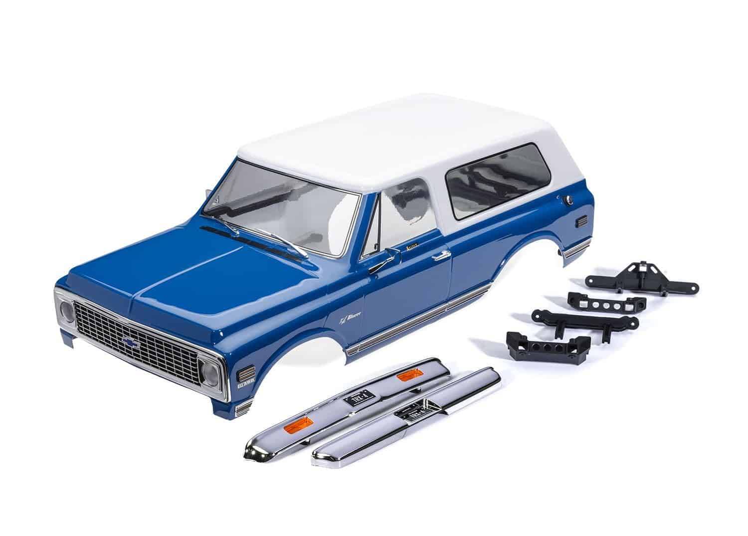 Carrocería Traxxas Azul y Blanco TRX-4 1972 Chevrolet Blazer