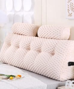 Almohada para cabecera Ziihome Wedge + 2 rodillos de cabeza