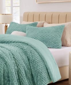 Set de Edredón King ChiXpace Fluffy - Juego de Edredones de