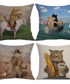 Fundas de Cojín de Gato NYDECOR, Funda de Almohada de Gato