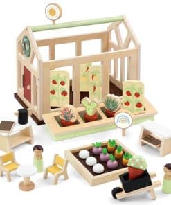Set de Muebles de Casa de Muñecas PairPear Invernadero